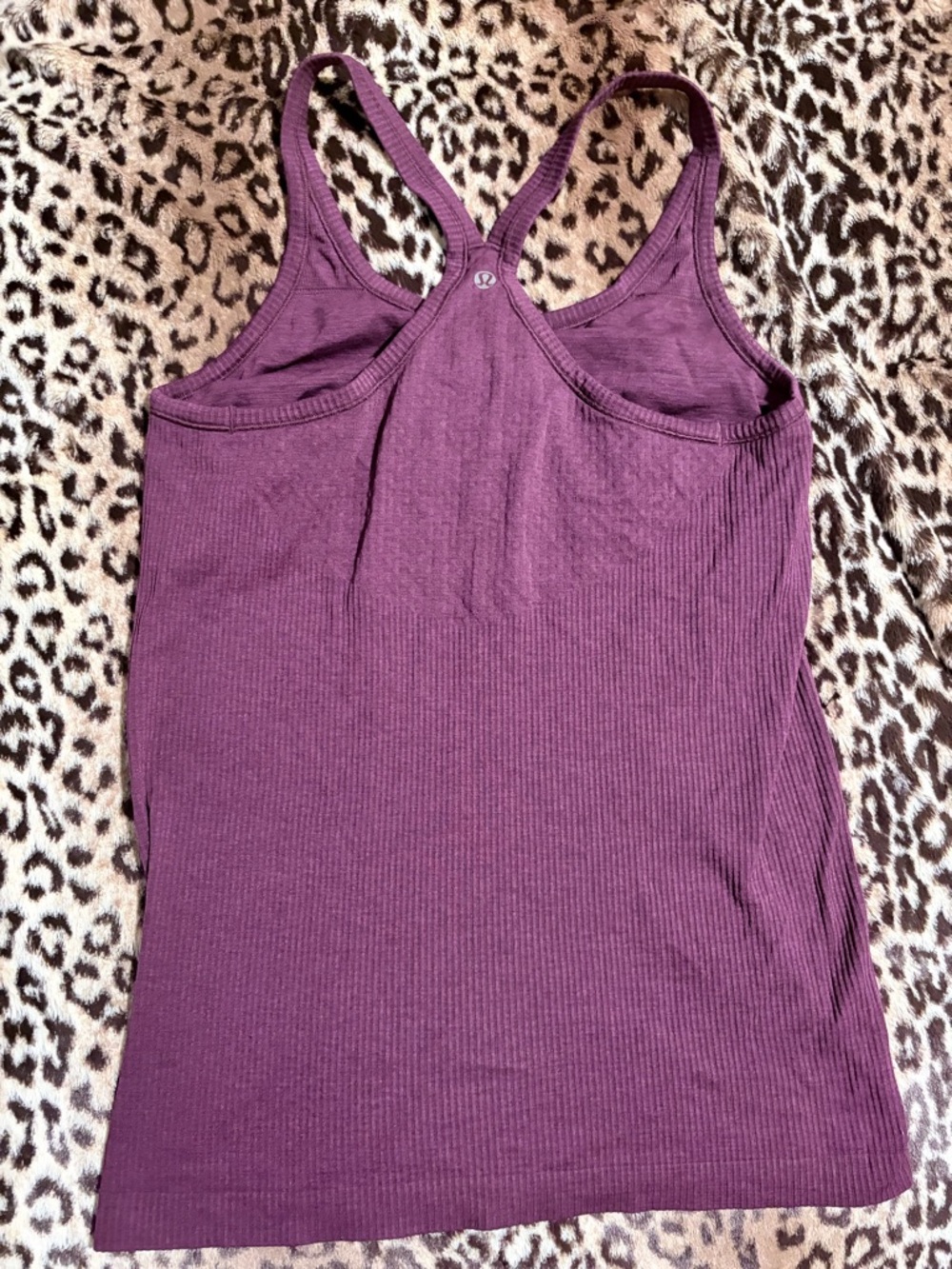 Lululemon Plum Ribbed Racerback Tank Top - Picture 3 of 5